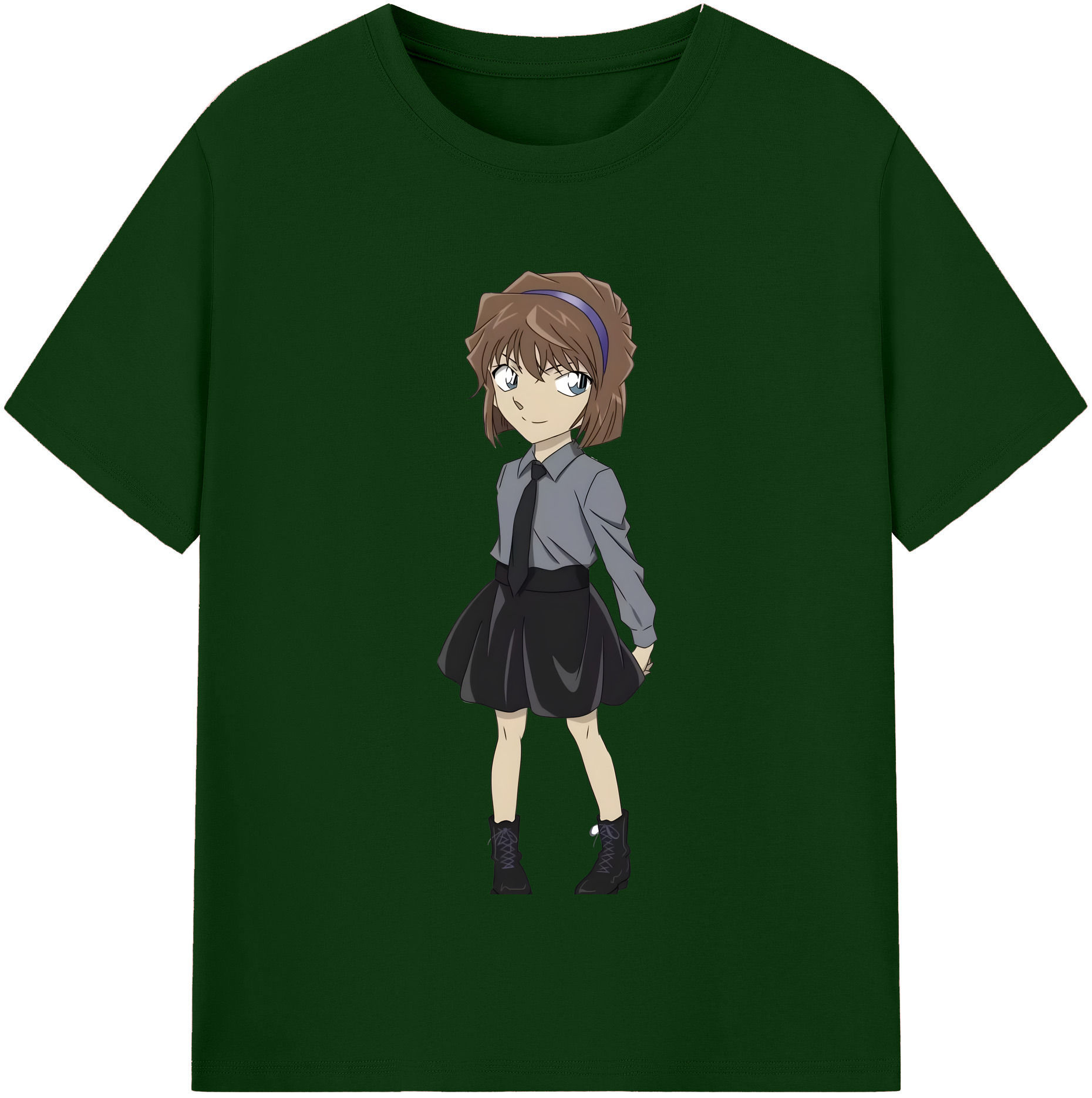 （画像用） 名探偵コナン 灰原 哀 はいばら あい Detective Conan Anita Hailey、Vi Graythorn Haibara Ai 綿100％半袖Tシャツ（フロントプリント）